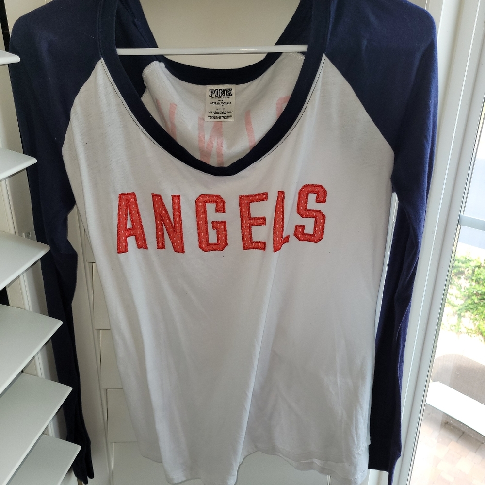 Long Sleve Angels Pink Shirt
